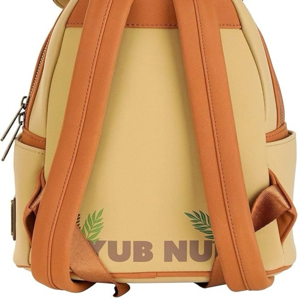 Used Once! Loungefly Star Wars Wicket Ewok Footsie Mini Backpack - Picture 2 of 11